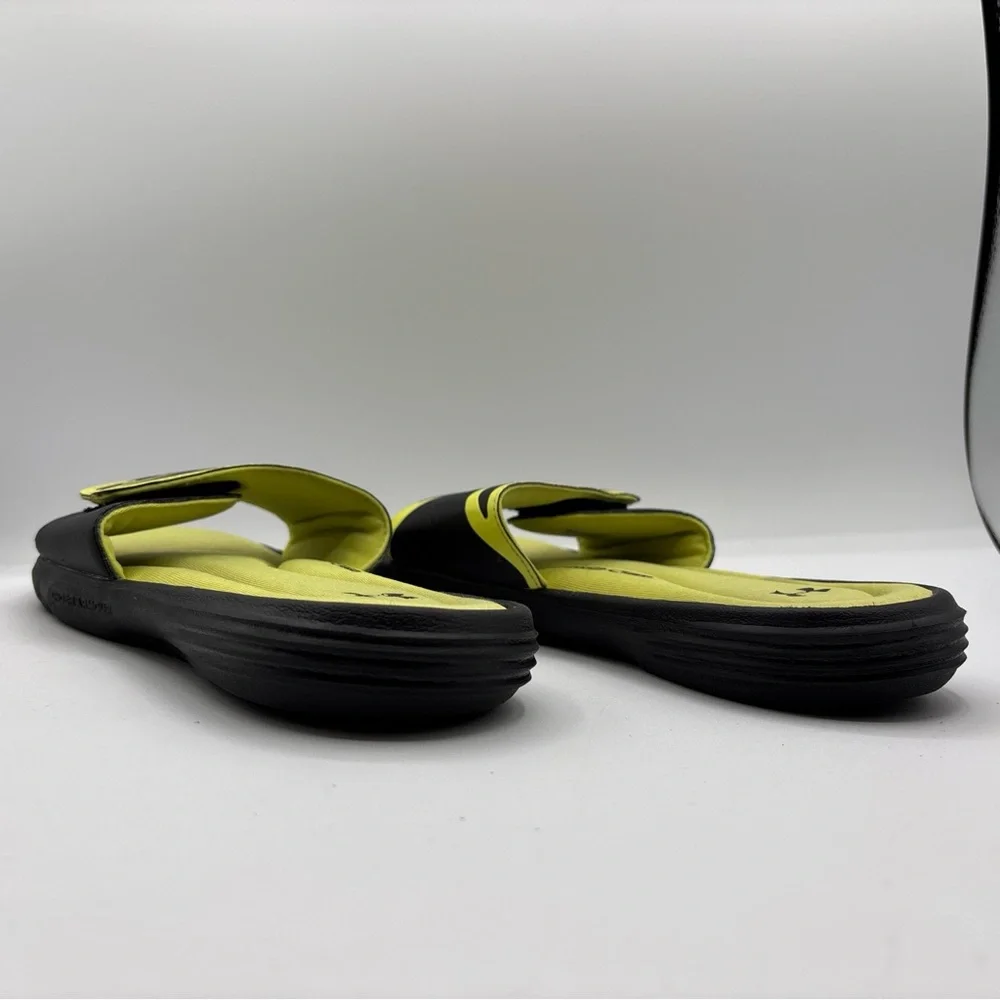 Under Armour 4D Foam Slides Black Yellow Comfort Slip On 1226875-009 Men’s S: 7